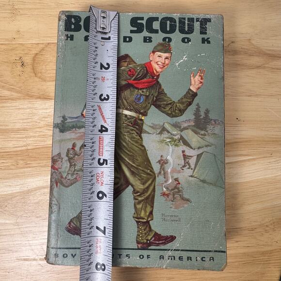BSA Boy Scout Handbook 6th Ed. 2nd Print 1960 Norman Rockwell Cover - Picture 12 of 13
